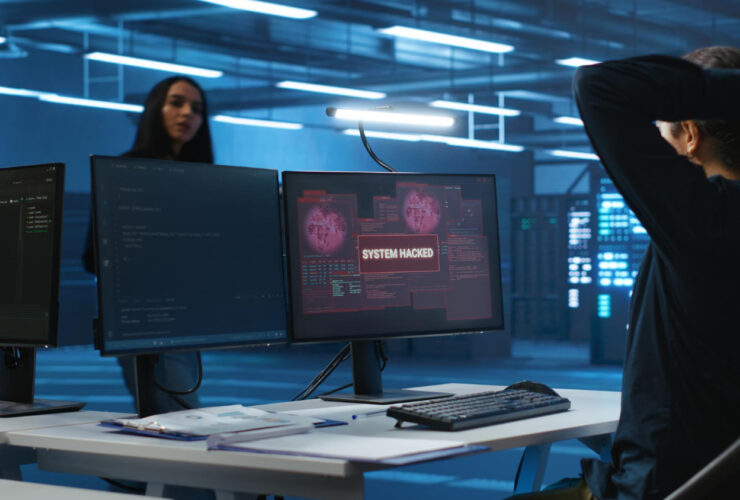 Cyberatak na firmę - specjalista IT analizuje incydent bezpieczeństwa i zagrożenie ransomware